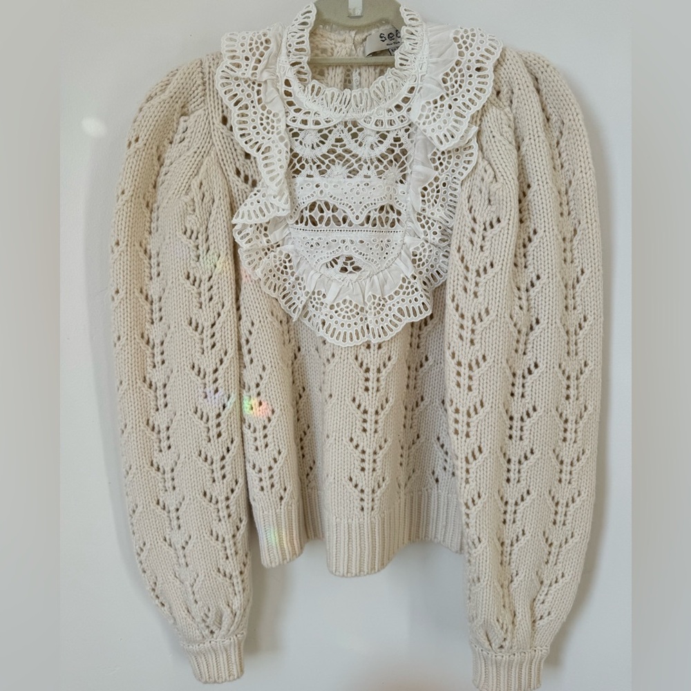 Sea crochet sweater